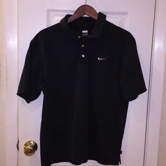 mens black nike polo